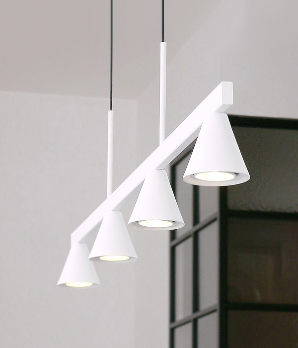 아로스 4등 LED식탁등 식탁전등(블랙/화이트)